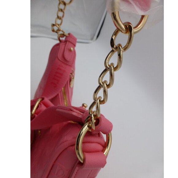 NWT Juicy Couture All About that Bling Hobo Crossbody Pink Lemonade - Picture 9 of 16